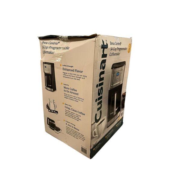 NWT Cuisinart Brew Central 14-Cup Programmable Coffeemaker kitchen– New in Box - Picture 2 of 5